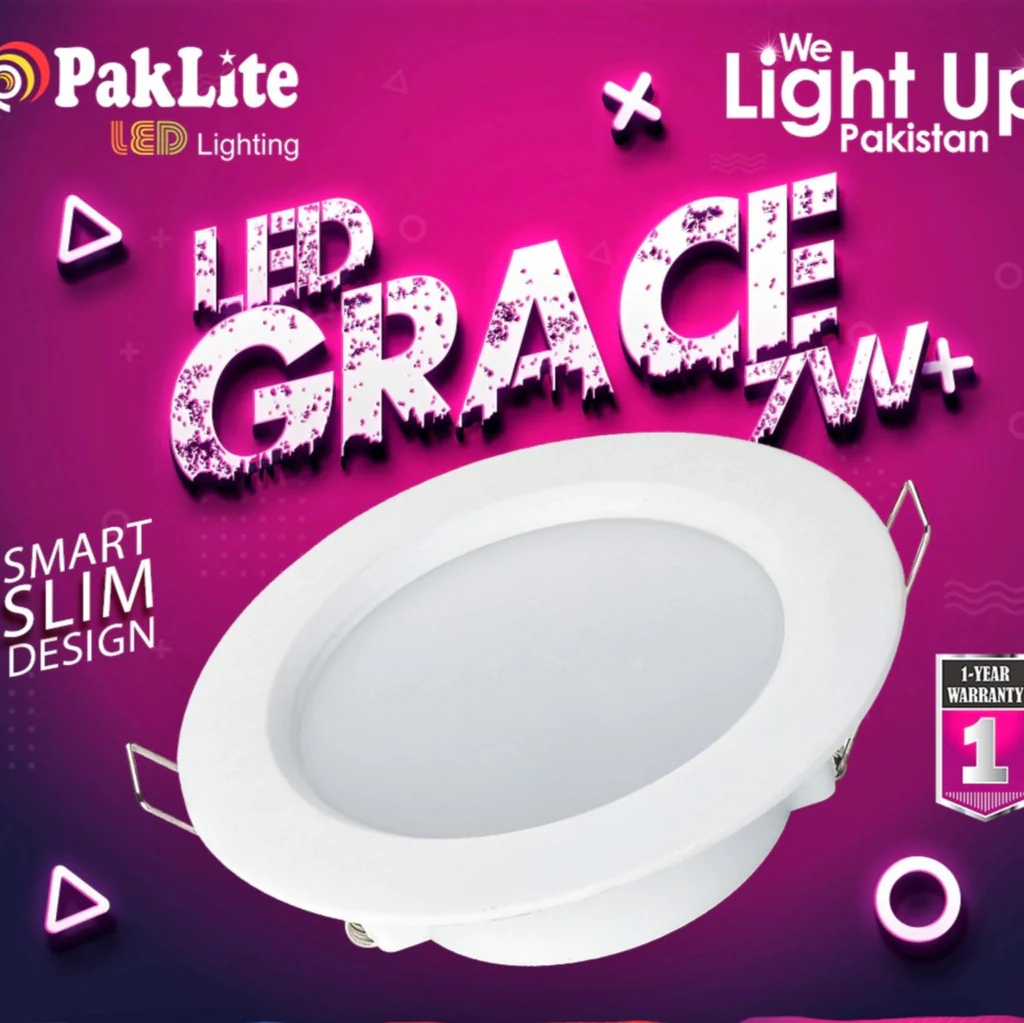 PAKLITE MOONLIGHT DOWNLIGHT 7 W 3/4 INCH WHITE